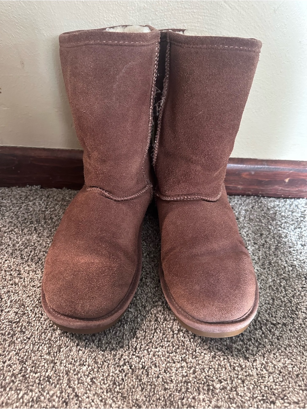 BearPaw Classic Brown Shearling-Lined Winter Boots - Picture 2 of 2